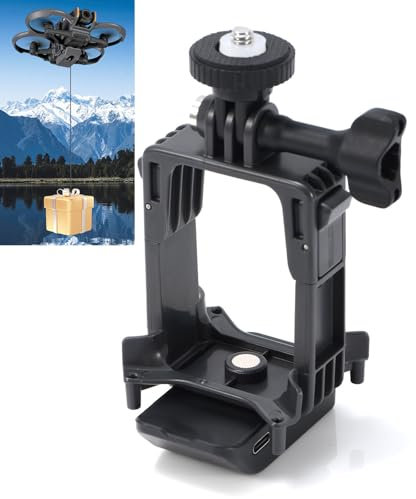 LICHIFIT Drone Airdrop System con adattatore di espansione Action Camera per DJI Avata 2 Lanciatore geomagnetico Trasporto Consegna Payload Rilascio Dropping Dispositivo Supporto per fotocamera