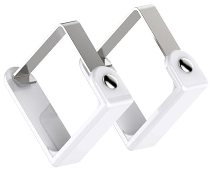 OFFSCH 20piezas Pinzas para Faldones De Mesa Sujetamanteles Duraderos Inoxidable Blancas