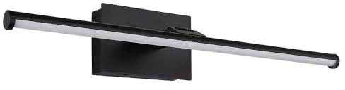 LED Bilderleuchte Akku USB Wandlampe Fernbedienung Bilderlampe schwenkbar schwarz messing nickel, Magnetbefestigung, 3,5W 200Lm warmweiß, L 40 cm