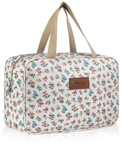 Aucuu Volle Größe Kulturbeutel, Reise Kulturbeutel, Kosmetiktasche Damen, Reise Make-up Taschen Organizer, Groß Waschtasche Make up Tasche mit Griff für Zubehör für Damen Herren