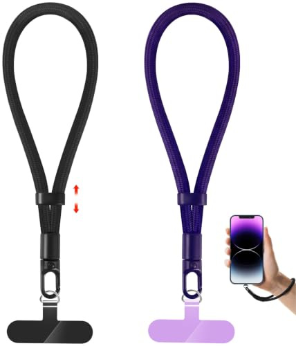 NganSuRong Phone Lanyard, Adjustable Cell Phone Lanyard Strap, Hand Wrist Strap with Tether Tabs for Smartphone