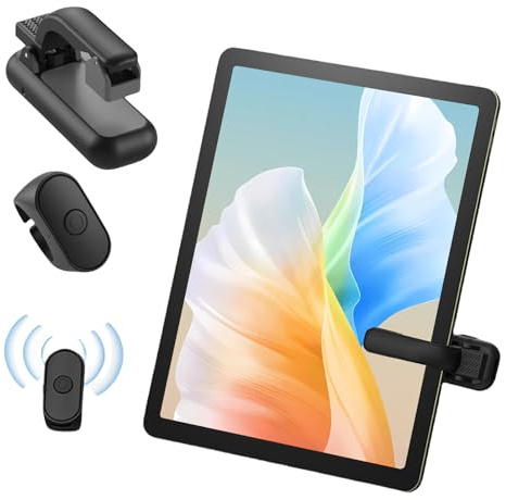 Derwrtup Page Turner for E-Books - Compact E-Book Side Turner Remote Control, Ergonomic E-Reader Accessories for All