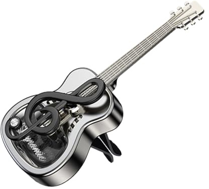 Electric Guitar Air Freshener Car - Aromatherapy Diffuser Vent Clip Decor, Compact Scent Dispenser Freshening Accessory, Stylish Guitar Shape Ornament | Portable Vehicle Vent Diffuser for Daily Drivin