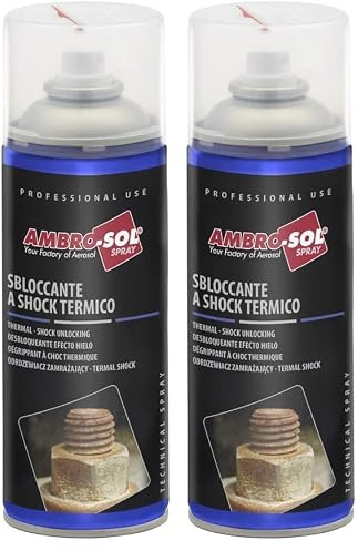 AMBRO-SOL, S154, Desbloqueante Efecto Hielo, Enfriador, Spray 400 ml (Paquete de 2)