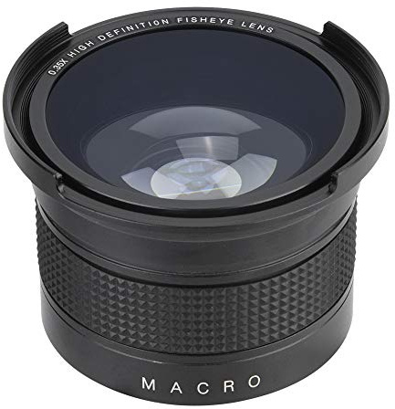 Yechiry 52 Mm 0,35X Universal Vidvinkel Fisheye-objektiv | Vattensäker, repsäker, oljesäker professionellt optiskt glas med linsskydd förvaringsväska för SLR DSLR