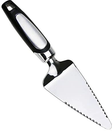 Pelle à Tarte,Pelle à Pizza Trancheuse à Gâteau Serveur à Pizza en Acier Inoxydable Spatule de Coupe Serveur à Gâteau à Double Lames pour Hôtel Maison Argent