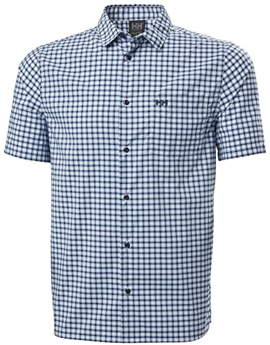 Helly Hansen Hombres Camiseta Fjord QD SS 2.0, Azul Marino, XL