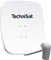 TechniSat SATMAN 65 PLUS - Parabola satellitare per 2 partecipanti (parabola da 65 cm con montaggio su palo e LNB doppio UNYSAT in alloggiamento resistente alle intemperie) weiß