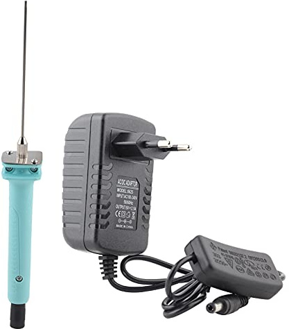 Taglia Polistirolo,Taglierina Elettrica per Polistirolo, Ac110-240v 10cm Strumento Penna per Taglierina a Filo Caldo Elettrico Ad Ago Con Alimentatore per Modellismo Artistico(Eu Plug)