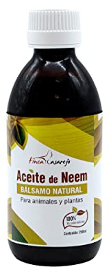 Aceite de Neem 250 ml - Previene el Pulgón en tu Huerto - Protege a las Plantas de Interior y Exterior frente a las Plagas - Aceite Vegetal Balsámico para la Piel de Los Animales