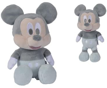 Simba Disney 6315870328 Plüschtier, Mickey Mouse, 25 cm, aus 100% recycelten Materialien, offizielles Disney-Lizenzprodukt, geeignet für alle Altersgruppen