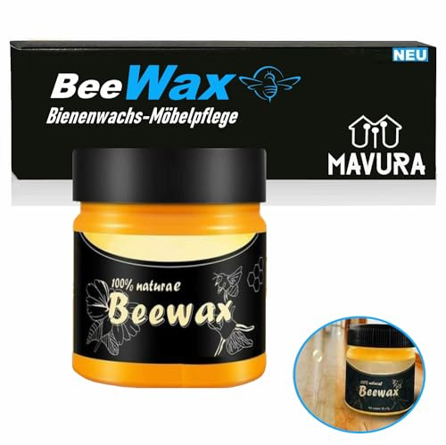 BeeWax Original natürliches Bienenwachs Möbelpflege Politur Schutzwachs, Möbelwax Holzpflege Möbel Pflege Schrank (1KG/152,8)
