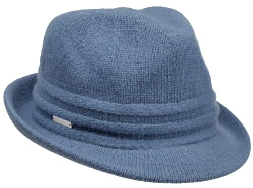 Seeberger Uni Trilby Wollhut Trilbyhut Strickhut Damenhut Damentrilby Wolltrilby Damen - Winter Herbst-Winter