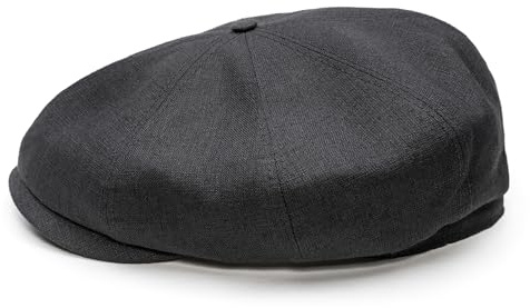 Sterkowski Modell Shelby | 100% Leinen Schiebermütze für Herren und Damen | Luftdurchlässige Bequeme Newsboy Cap