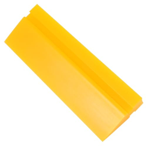 Happyyami Spatola Plastica Per Applicazione Pellicola Auto Gialla Attrezzo Per Decalcomanie e Film Adesivi Per Finestre Auto e Pellicole Oscuranti Non Danneggia La Vernice