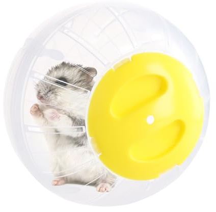 Boule hamster d'exercice transparent pour mignons animaux comme hamster, gerbille, cochon d'Inde, Roues d'exercices