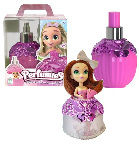 Perfumies, Bambola Bottiglia di Profumo 14 cm, Modello Fairy Garden, Accessori Inclusi, per Bambini dai 3 Anni in su, PEF005, Colore Rosa