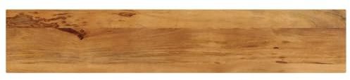 vidaXL Tischplatte, Holztischplatte Rechteckig Rustikal, Ersatztischplatte für Couchtisch Beistelltisch Esstisch, Holzplatte, Massivholz Mango