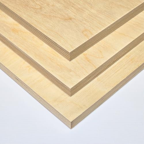 AtHaus® Multiplex 15mm | Sperrholz Zuschnitt | Birkensperrholz für DIY-Projekte, Basteln, Modellbau & kreative Holzarbeiten | Holz Platten | In individuellen Größen erhältlich: 10x10 cm