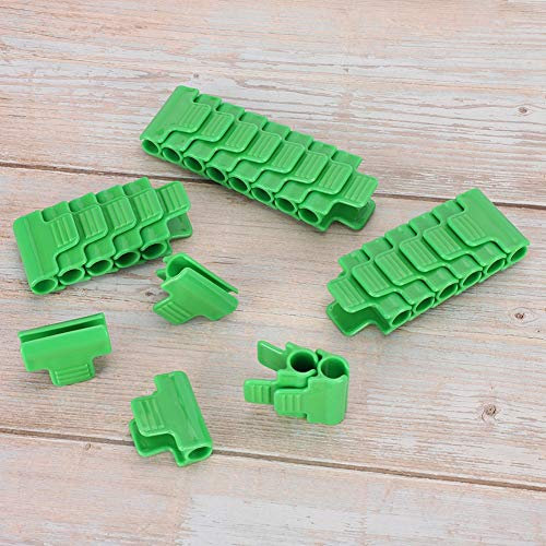 Kunststoff-Gewächshausfolien-Clip-Klemme, Gartengerät für 11-mm-Rohr, Gewächshaus-Zubehör