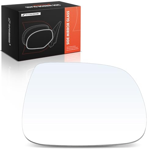A-Premium Right Passenger Side Non-Heated Mirror Glass with Backing Plate - Compatible with Dodge Grand Caravan 08-20 & Chrysler Town & Country 08-16 & Ram C/V 12-15 - Exterior Side View Convex Mirror