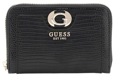 Guess Damen Orlina Medium Zip Around Wallet, Schwarz, Einheitsgröße