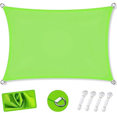 Waterproof shade sail Waterproof Sunscreen Canopy 1.4 x 1.8m Hot Tub Shelter Pergola Awning for Outdoor Garden Patio Anti UV Protection Tender Green
