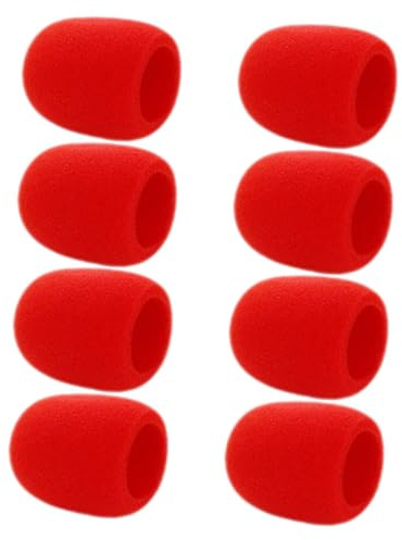 Toyvian 8stücke Mikrofon Windschutz Für Handmikrofone Wiederverwendbare Mikrofonabdeckung Für Ktv Und Bühnenauftritte Schutz Und Einfache Handhabung