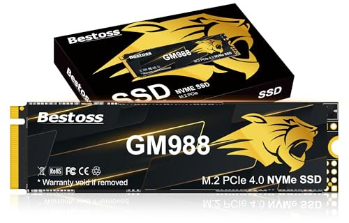 M.2 2280 NVMe SSD 2TB PCIe Gen 4, Up to 7300MB/s, SLC Cache & HMB, PS5/PC/Laptop Upgrade, Tailored for Gamers, Video Editors, High-End Creators, and AI Developers Demanding Blazing-Fast Speed GM988