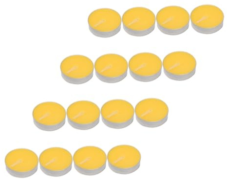 ULTECHNOVO 16piezas Velas De Ghee Sin Humo Para Calentar Té Velas De Mantequilla Vegetal Para Conservar El Calor Del Té De Oficina