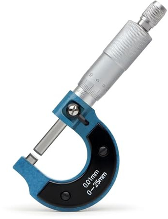 Micrómetro digital, Micrómetros exteriores 0-25 mm 0,01 mm Herramienta de medición E Micrómetro mecánico Calibrador Micrómetro de precisión Herramientas de medición profesionales, medidor de espesor