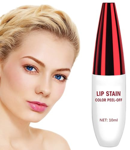 Gommage à lèvres - Vernis à lèvres matifiant pour les lèvres - Teint naturel et durable - Amovible - Imperméable - Couleur des lèvres teintée - Avec finition mate naturelle