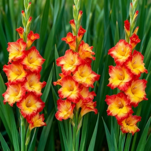 Cormi di Gladiolo – resistenti e tenaci, crescita spettacolare, attirano farfalle e colibrì, eccellenza per il giardino-d-8 rizomi