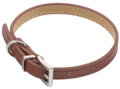 FRCOLOR Verstellbares Weiches Pu hundehalsband und Katzenhalsband S für Kleine Hunde und Kätzchen Süßes Komfortables Haustier zubehör mit Sicherem Verschluss für Welpen und Katzen