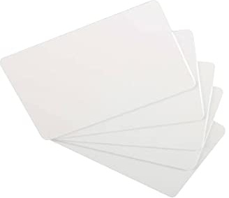 Bodno Premium-CR80 30 Mil Grafik-Qualität PVC-Karten Packung mit 100 Stück Weiß