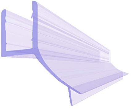 BIJON Duschdichtung 8mm - 200cm Duschtür-Dichtung für die Glas-Tür | Dichtung Dusche Glastür, Duschkabinen-Dichtung, Duschlippendichtung, Abdichtung Dusche, Gummilippe - DU03