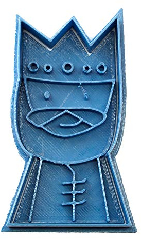 Cuticuter Navidad Gaspar Cortador de Galletas, Plástico, Azul, 8x7x1.5 cm