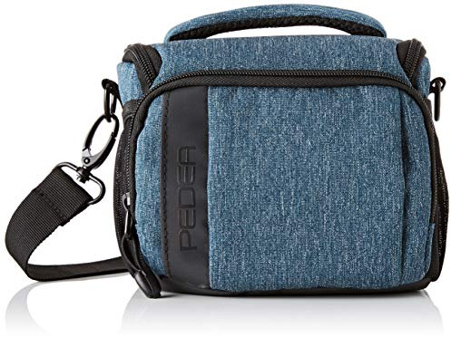 PEDEA SLR Camera Shoulder Bag with Screen Protector for Nikon D500, D750, D3500, D5200, D300 Coolpix B500 / Sony Alpha 7, 7M2 7M3, 7R II, DSC-RX10 / Canon EOS 77D, 200D, 1200D, 1300D, (M) Purple