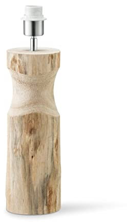 Home Sweet Home Lampada da tavolo rurale piede Bodo per paralume | lampada | 14/14/43cm | base per lampada da tavolo in legno | E27 | per paralume | lampada con diametro max.35cm