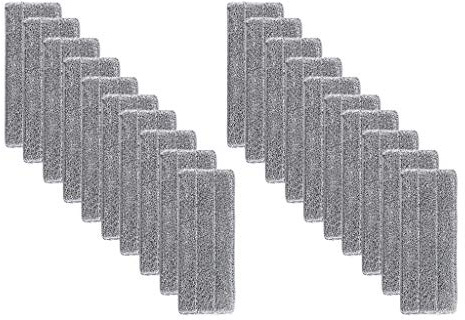 Serpillères en Microfibre pour Balai Lave-Sol Housse de Nettoyage de Rechange Vadrouille La Tête de Ménage de Vadrouille pour Balai Plat Nettoyage en Microfibre/Lingettes de Nettoyage 33x12mm Serria