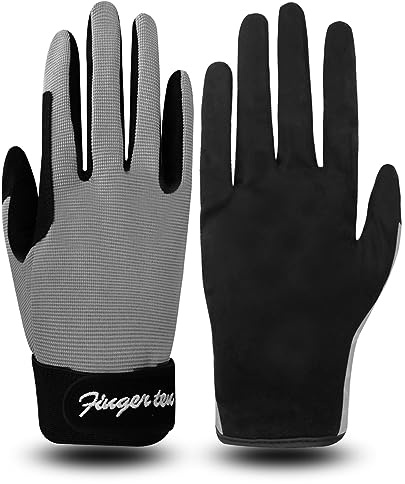 FINGER TEN Reithandschuhe Kinder Reitsport Handschuhe Mädchen Jungen Reiterhandschuhe Kinderreithandschuhe Reitsport Reiten Handschuhe Wert 1 Paar für 5-13 Jahre Kind