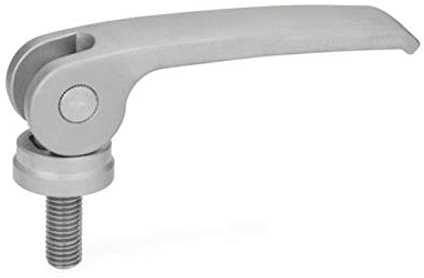 Tenditore eccentrico in acciaio inox, lunghezza 101 mm, disco di appoggio rigido, vite M10 da 35 mm