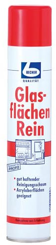 15 Dosen | DR. BECHER GLASFLÄCHEN REIN | Glasreiniger in 500ml Sprühdose