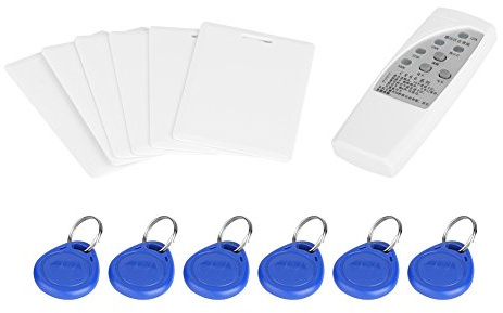 Rfid Reader Writer, Card Duplicator, Handheld RFID ID Card Reader Kopierer Writer Duplicator + 6 beschreibbare Karten + 6 Schlüsselanhänger