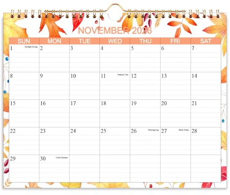 Calendar 2026-2027 - Wall Calendar from Apr 2026 to Jun 2027- Monthly Calendar with 140gsm Thick Paper for Planning and Organizing for Home or Office, 8.5 x 11 In Wall Calendar 2026-2027