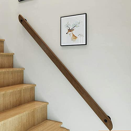 CENAP Handlauf Holz, Treppengeländer Innen Holz, Kiefer Wandhandlauf Treppe Geländer ，Geeignet für Pflegeheime, Innen- und Außenbereich, Dachboden