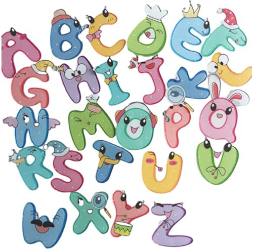 Mini-Magnete, 26 Stück, Kinder-Kühlschrankmagnete, Acryl, magnetische Aufkleber, Spielzeug, englisches Alphabet, Tafel-Magnete
