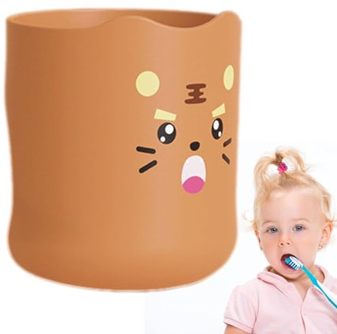 Joli gobelet à brosse à dents pour enfants | Support de brosse à dents électrique et dentifrice de 300 ml, tasse de salle de bain incassable pour dentifrice, salle de bain, rinçage de bouche