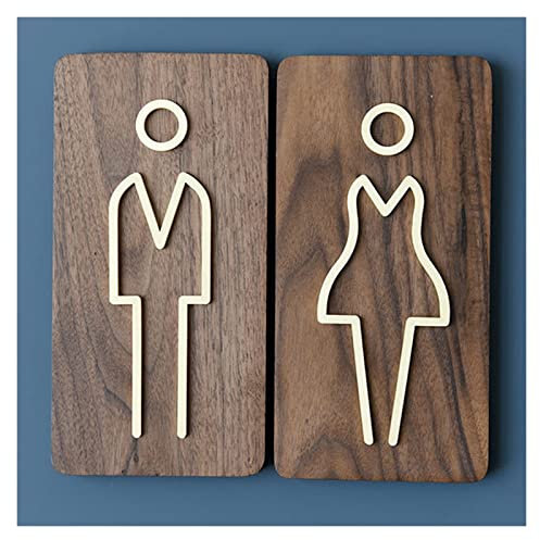 Badezimmerschild-Dekorationsfiguren-Set für Herren und Damen – Modernes Toilettenschild für Herren und Damen – Badezimmertürschilder – Toilettenschilder