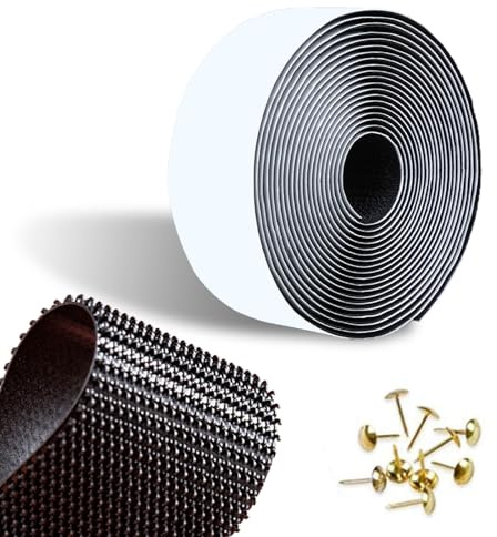 MEEYI Haken Klettband Selbstklebend 4cm Breit,Extra Stark Klettverschluss Selbstklebendes Klettband,Zuschneidbar,Nur Hakenband,für Magnet Thermo Türvorhang,Fensterabdichtungen - Schwarz